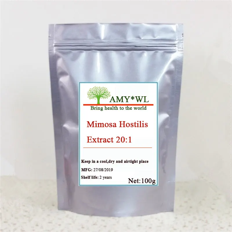 

100g-1000G Wholesale Mimosa Hostilis Tree Flower Root Bark Leaves Extract Powder 20:1