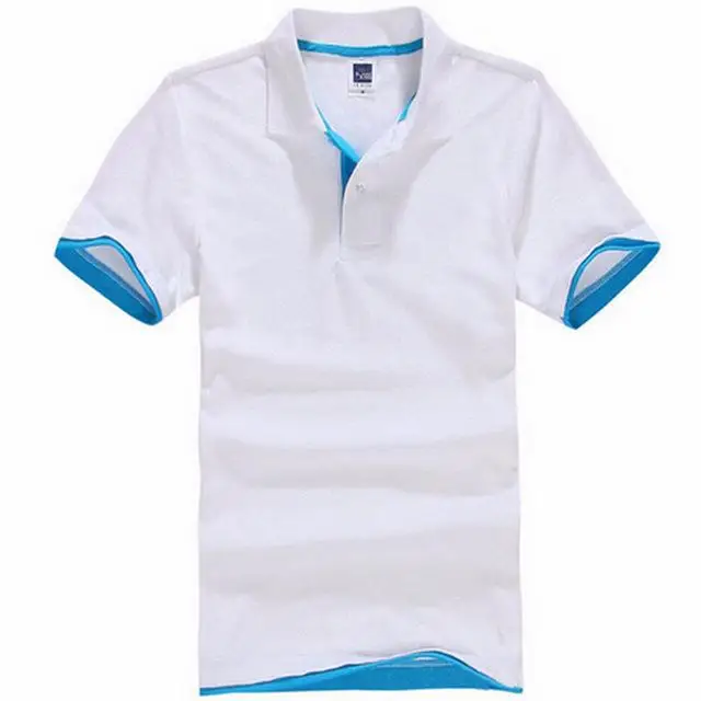 De talla grande XS-3XL nueva camisa de Polo de los hombres de algodn de manga corta Camiseta marcas camisetas Mens camisa Polo - Цвет: Армейский зеленый