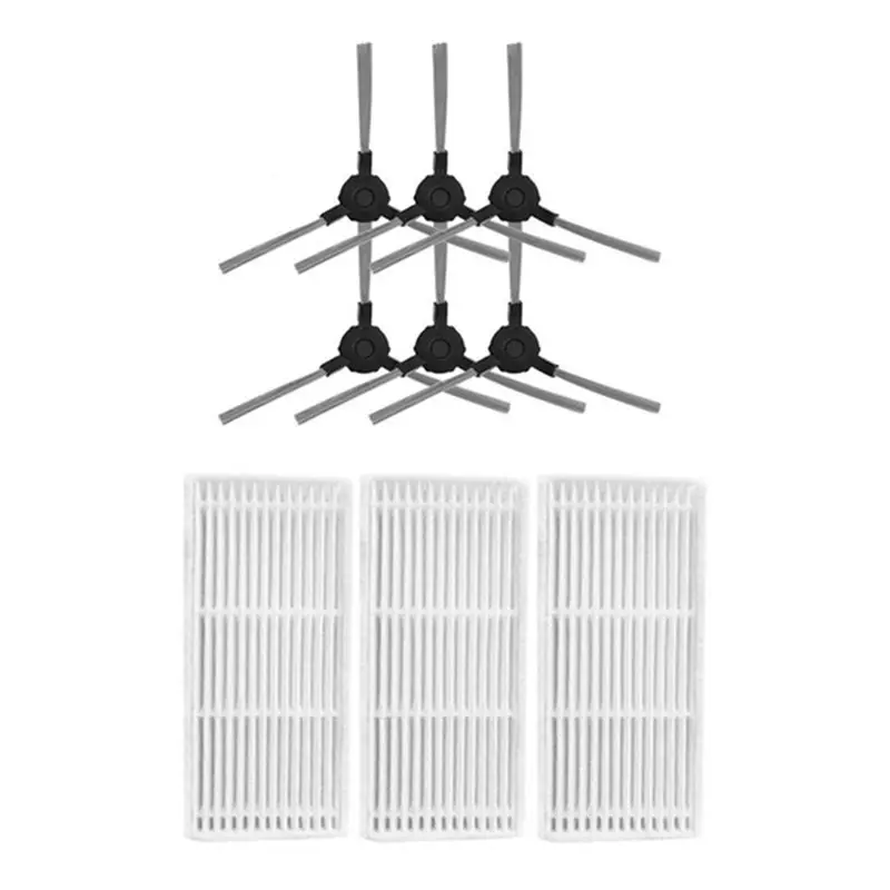 Robô Aspirador de pó Escova Lateral Hepa Filtro para Amibot Flex H2o Conectar Aspirador de pó Robótico Peças Acessórios