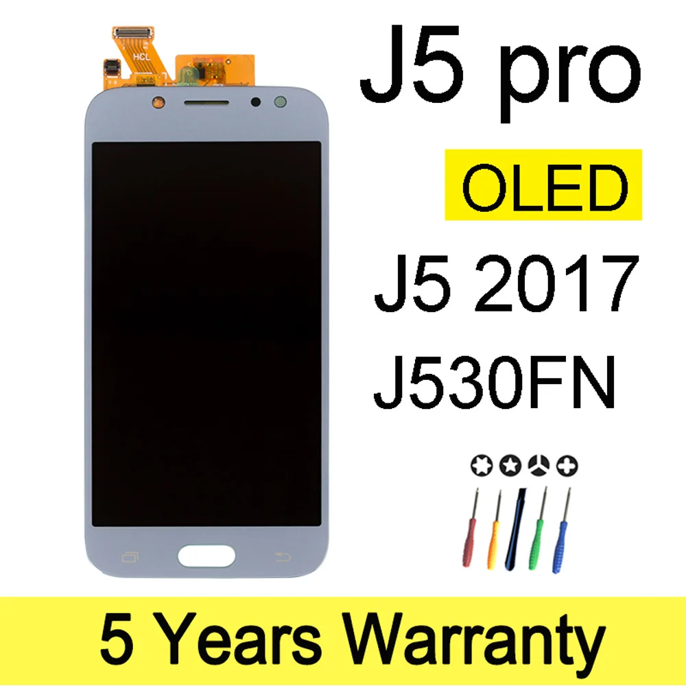 ЖК дисплей для Samsung Galaxy J5 2017 J530 J530F с сенсорным экраном в сборе Pro экран|Экраны