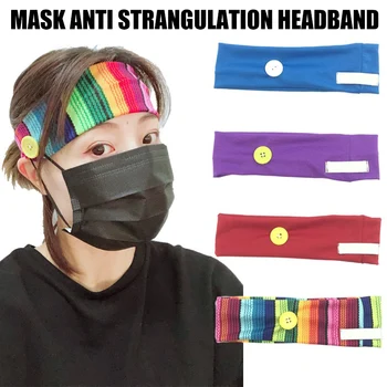 

Button Headband Face Guard Holder for Wearing Guard Protect Your Ears Sweat-absorbent YA88