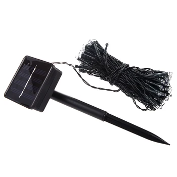 

39ft 12m 100 LED Solar Powered LED Ambiance Lighting Fairy String Lights for Outdoor Gardens Homes Christmas Party(White Lights)