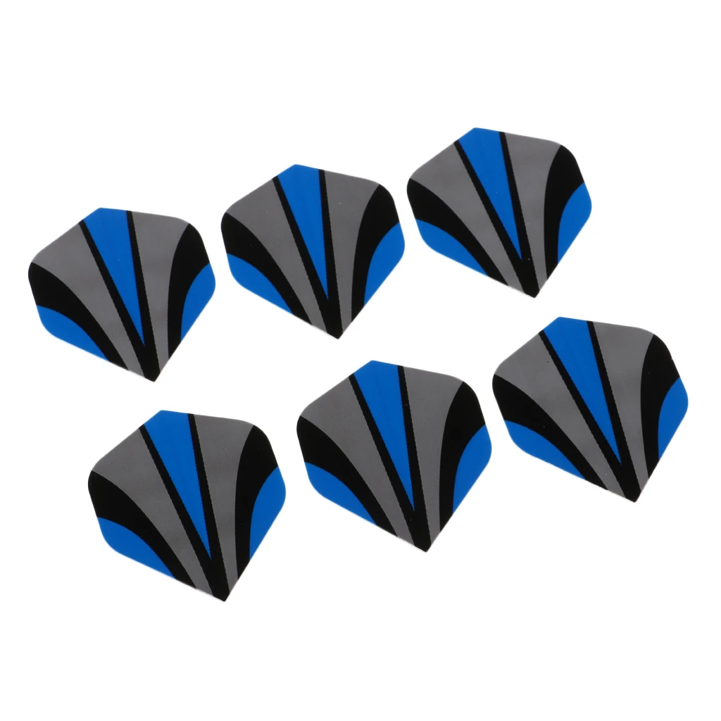 6Pcs Standard Shape Dart Flights Tail Accessories Professional Premium PVC Equipment Supplies For Dart Games