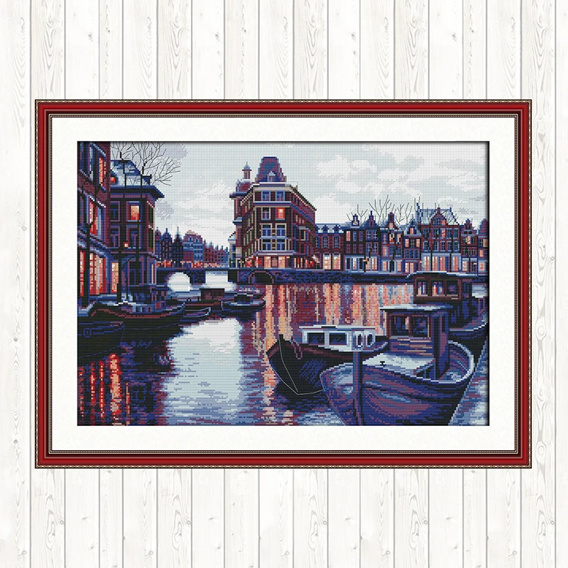 Harbour 11CT 14CT Cross Stitch Set Wall Home Decor DMC Floss Kit Embroidery DIY Handmade Needlework Package Cross Stitch Kits|Package| - AliExpress
