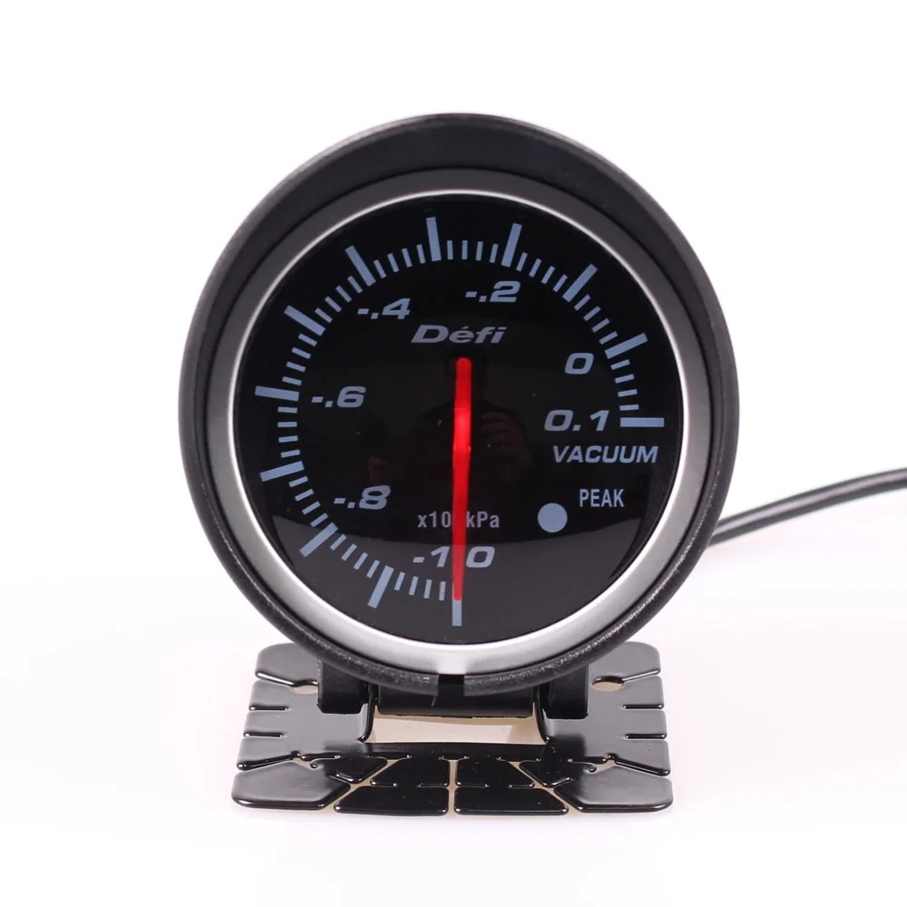 

Defi BF 2.5" Universal 60 MM Vacuum Gauge Meter Red & White backlight Adjustable With Sensor -10.0~10.0 kpa
