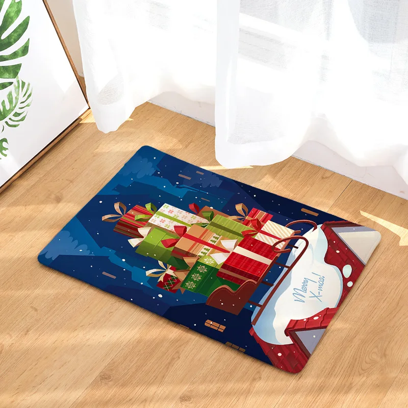 Merry Christmas серия коврик для дома украшение нескользящий Пол Дверной Коврик для гостиной/ванной/прихожей/улицы
