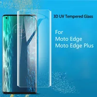 JGKK UV Flüssigkeit Voll Kleber Abdeckung für Motorola Rand + Screen Protector 3D Curved Ultra Klar Gehärtetem Glas für Moto rand Plus