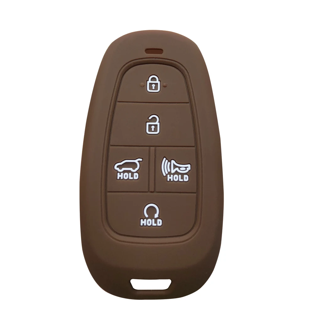 Silicone Car Key Case Cover for Hyundai Santa Fe Tucson NEXO NX4 Atos Prime Solaris i30 Remote Smart Car Accessories key case key case cover car key shell