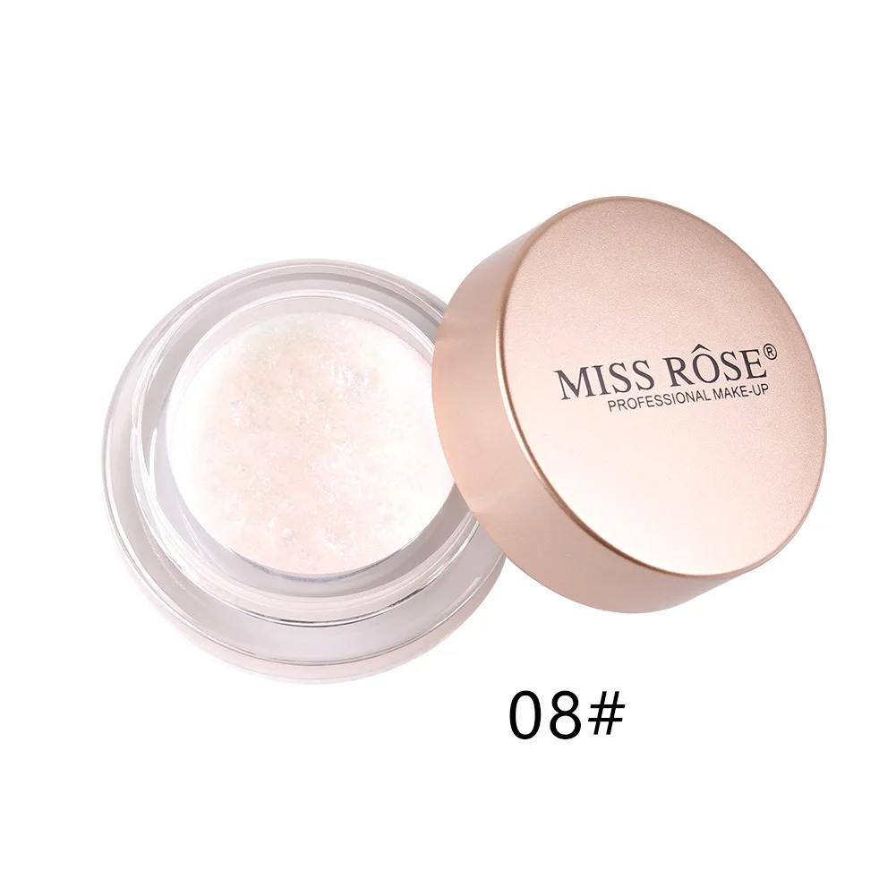 MISS ROSE тени для век розовые, Красочные золотые Конг тени для век Bling High Gloss блеск для лица жидкая пудра праздничный макияж