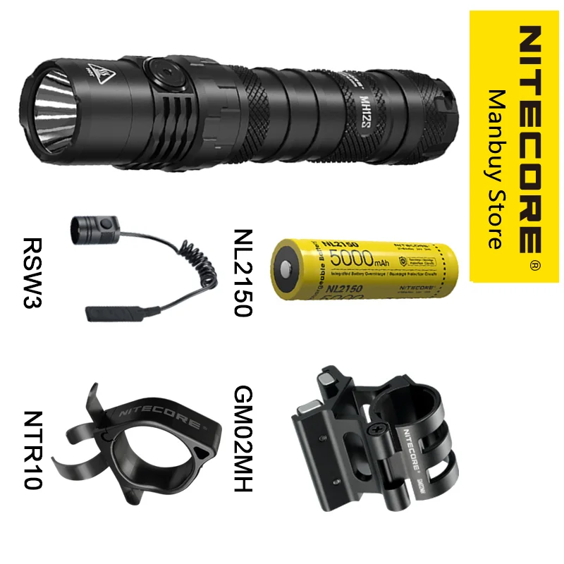 NITECORE MH12S : Lampe torche tactique - 1800 lumens - Port USB-C / Nitecore