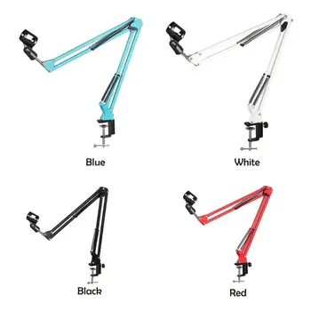 

Extendable Recording Microphone Holder with Mic Clip Table Mounting Clamp Capacitor wheat stand