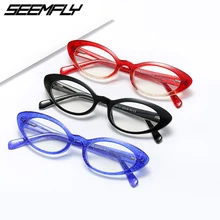 Seemfly TR90 очки оправа маленький кошачий глаз женские винтажные оптические Sepectacles простые зеркальные женские очки Oculos De Grau