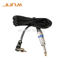 1 шт., кабель RCA, мягкий зажим для тату, шнуры, крючок, линия для преобразования, комплект для тату, электропитание, педаль, 2 м, смешанная машина для татуировки