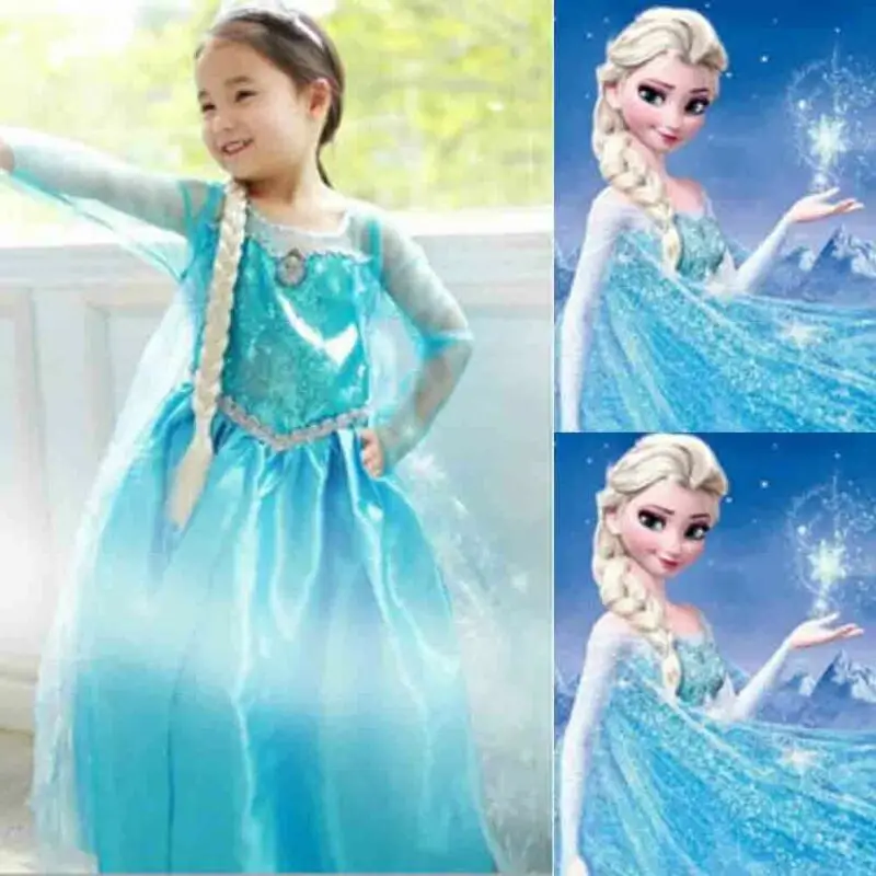 Новое Модное детское платье для маленьких девочек, костюмы принцессы, милые вечерние платья, платье для костюмированной вечеринки, милое платье с героями мультфильмов, Прямая поставка