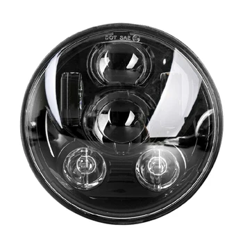 

5.75 Inch Street Replacement Practical Led Die Casting Aluminum Refit Projector Headlight Professional Motorcycle Use Outdoor