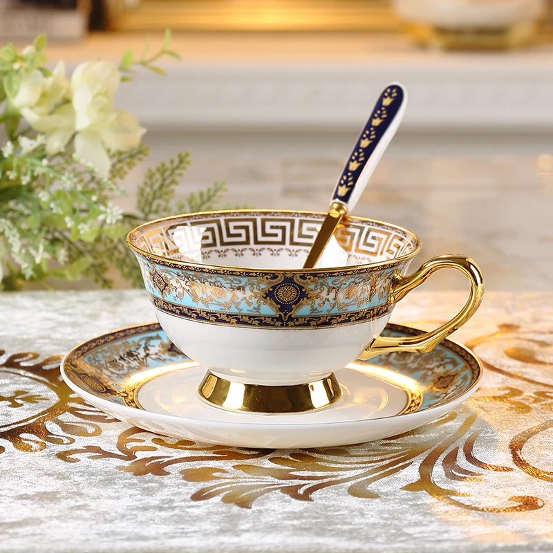 Porcelana Conjunto De Xícara De Café Etíope Luxo Vintage Chá Conjunto  Bonito Chá Pires Xícara Café Jogo De Xr1228 - Conjuntos Para Café -  AliExpress