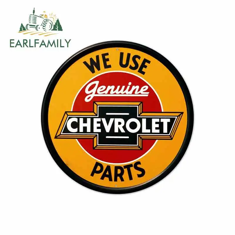 EARLFAMILY 13cm x 12.9cm for Parts Sign Funny Car Stickers Vinyl Waterproof RV VAN Car Accessories JDM Anime Comic Sign Oem