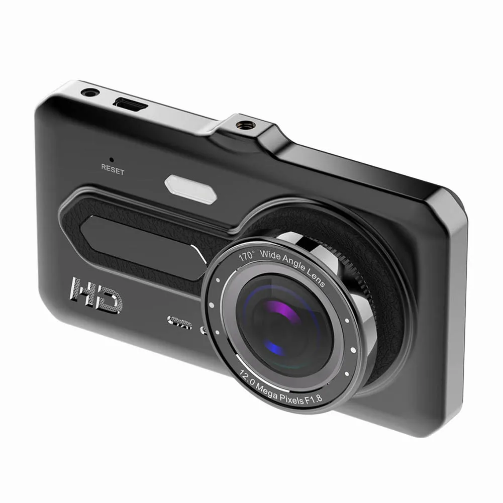 Камера для автомобиля 4 дюймов авто HD сенсорный экран DVR камера g-сенсор двойной видеорегистратор Популярный бутик