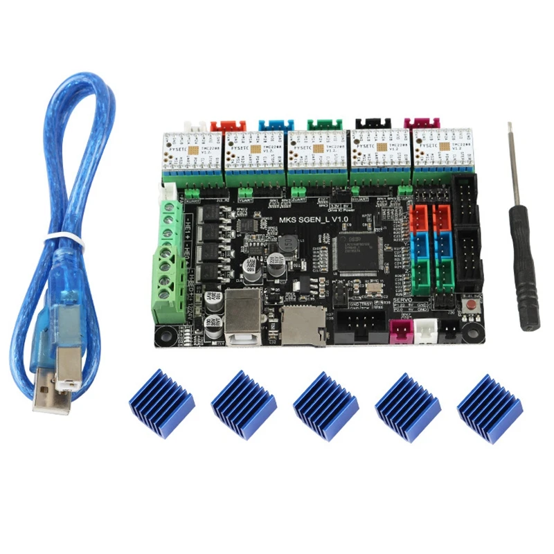 Аксессуары для 3D-принтеров MKS SGen-L материнская плата+ TMC2208 x 5 Silent Driver Kit Marlin