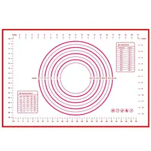 1 шт 40x60 см Силиконовая сковорода для раскатки теста Кондитерская сковорода подкладка для замешивания теста антипригарная прокладка