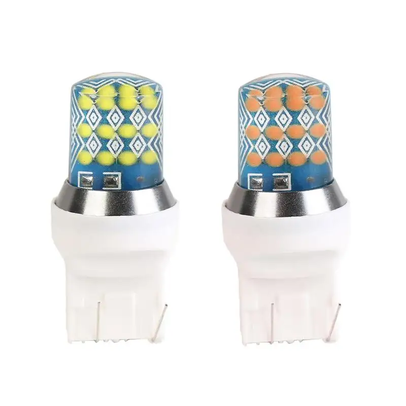 VODOOL 2 шт. T20 3157 7443 Вспышки Света 12В 5 Вт 24SMD светодиодный светильник