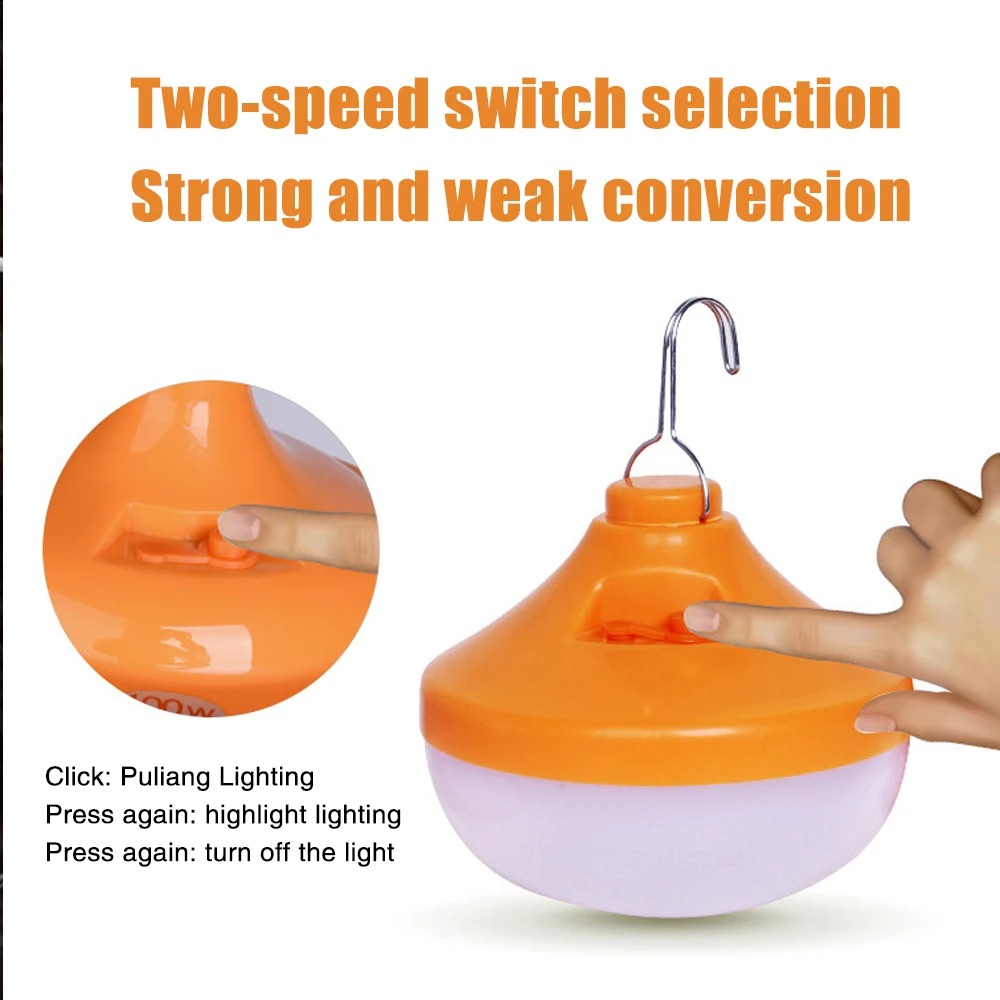 Bulb LED Light Camping Bulb Rechargeable Super Bright Portable Waterproof Low Power Consumption Long Lifespan Outdoor