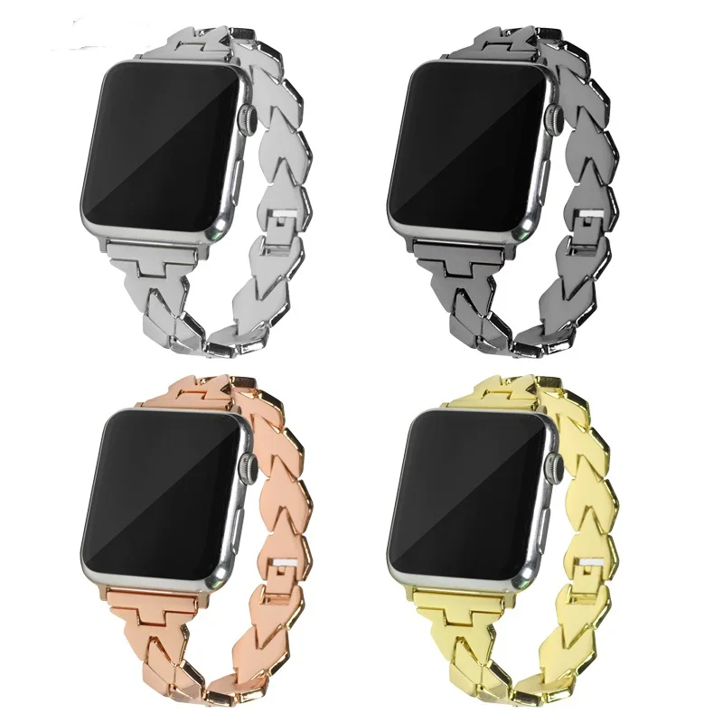 Нержавеющая сталь браслет ремешок для apple watch band 40 мм 44 Смарт-часы, аксессуары для наручных часов iwatch, ремешок серии 1/2/3/4, 42 мм, 38 мм
