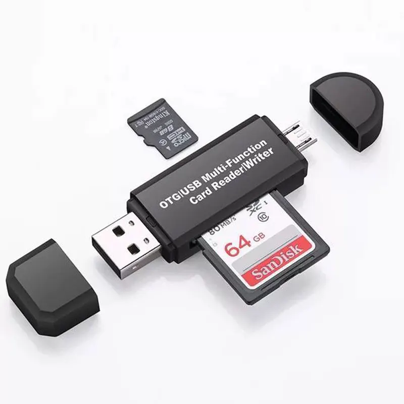

High quality Micro Memory Card Multi All in 1 Reader Adapter for Micro SD USB 2.0 TF M2 MMC MS PRO DUO Card Reader
