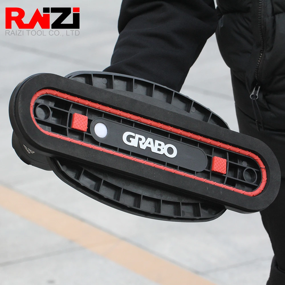 Raizi GRABO Tragbarer elektrischer Vakuumsaugnapf mit Gummischaum-Dichtung RockSeal Slender Seal zum Heben schmaler Oberflächen – Detail 9