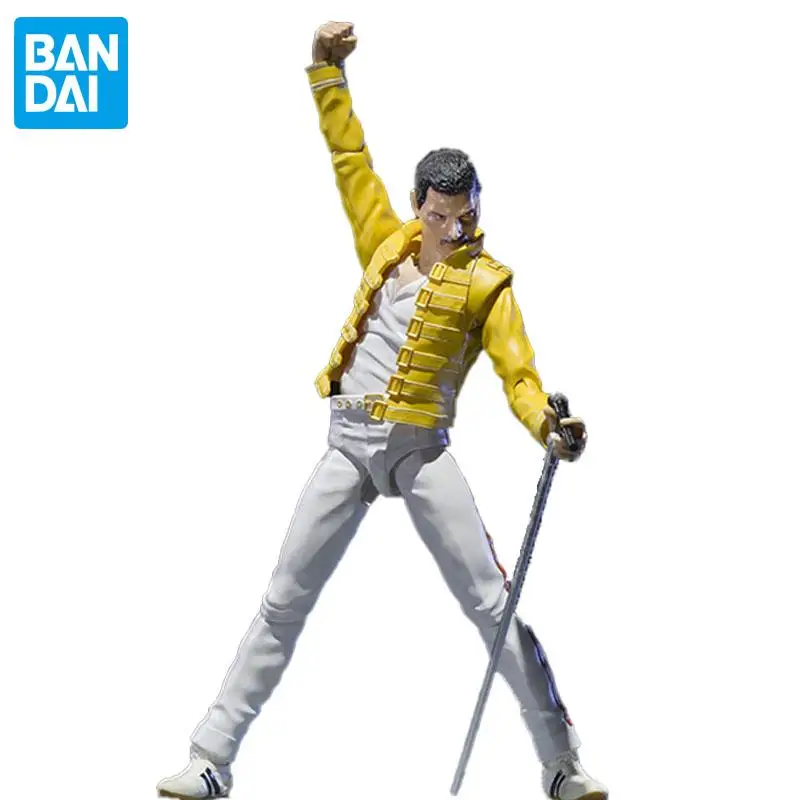 

Оригинальная фигурка Bandai 1/12 Queen Freddie Mercury Live At wэмблей стадион фигурки 15 см Shf кукла модель игрушки для детей и взрослых