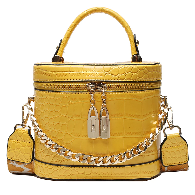 

Summer Small Crocodile Pattern Female Bag 2020 Wave Fashion Texture Portable Bucket Wild Shoulder Messenger Bag Women Handbags