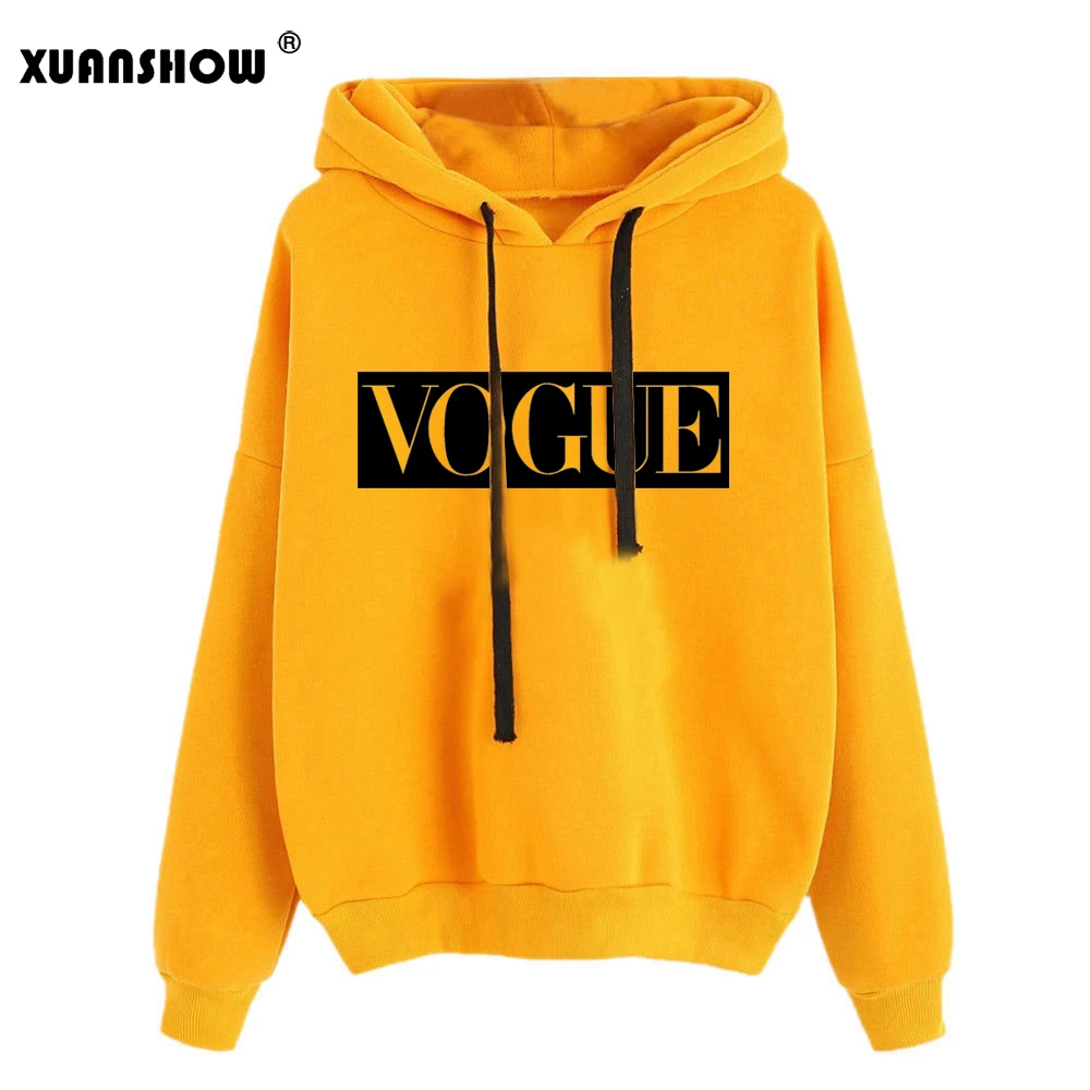 XUANSHOW Для женщин толстовки осень-зима с длинным рукавом Перемычка Hoody пуловер Блуза Топ Bluzy; искусственная кожа; Прямая(дропшиппинг); Damskie Sudadera Mujer