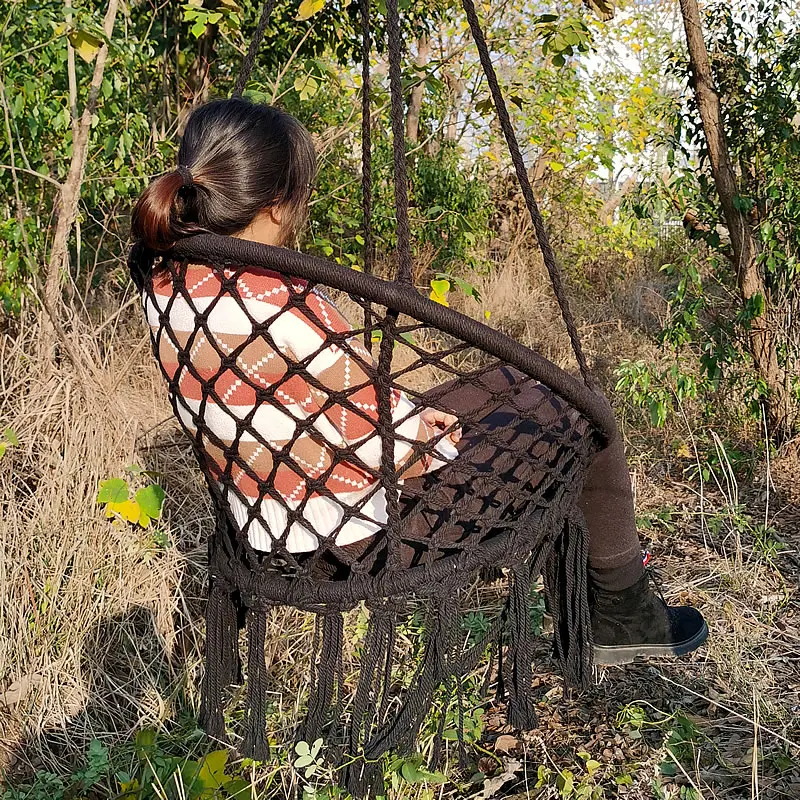 Swing Chair Hammock-Rope Garden Seat Hanging