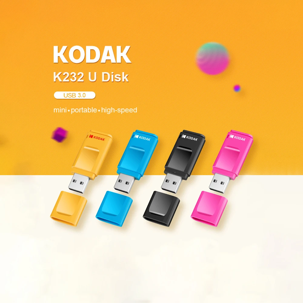 Флеш-накопитель Kodak K233 USB 3,1 USB флеш-накопитель 16 ГБ 32 ГБ карта памяти USB 3,0 64 Гб 128 ГБ U диск 256 ГБ Флешка USB