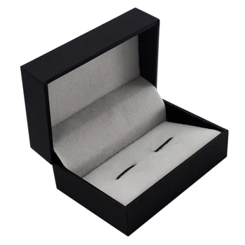 

Black Cufflinks Storage Mens Fashion Jewelry Gift Display Showcase Box шкатулка для украшений