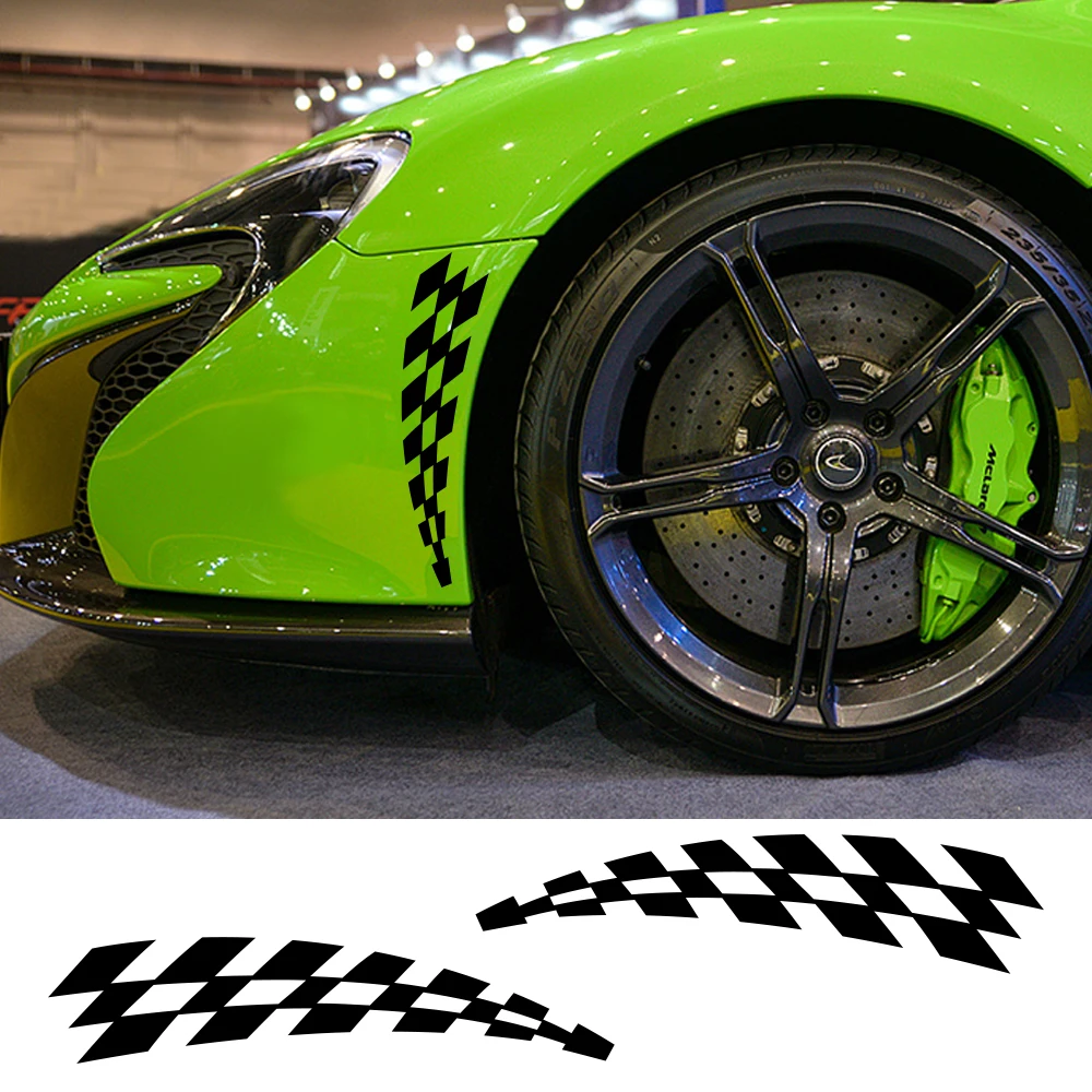 Car Racing Stickers Vinyl Film Auto Wheel Eyebrow Decal For Audi Volkswagen VW Ford BMW Toyota Honda Benz Auto Accessories