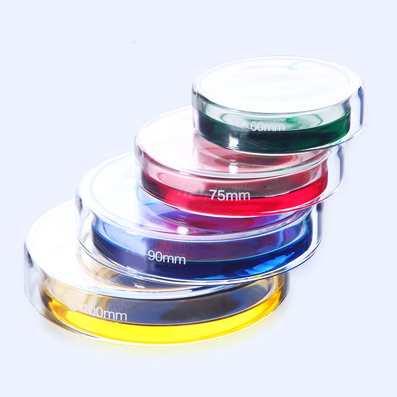 Petri Dishes 10 pieces pack 90mm Glass Petri Dish Bacterial Culture Dish Borosilicate Glass Chemistry Laboratory Equipment