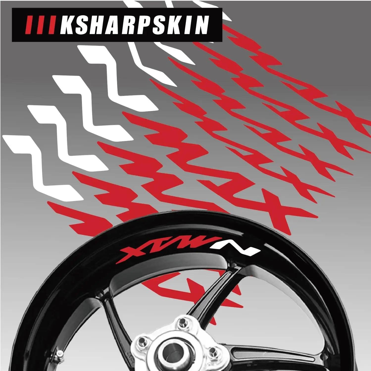 

Motorcycle Styling Wheel Tire logo creative rim inner side decals Decorative sticker suitable for YAMAHA NMAX 155 125