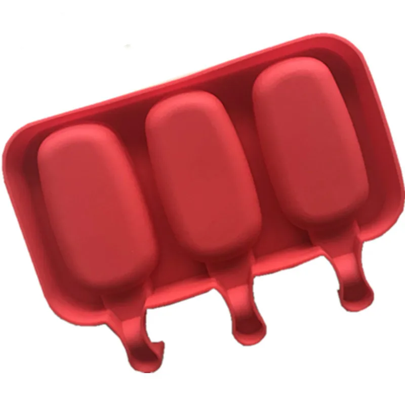 

3 even elliptical silica gel ice cream mold DIY can recycle the bar stick ice baby auxiliary food mold