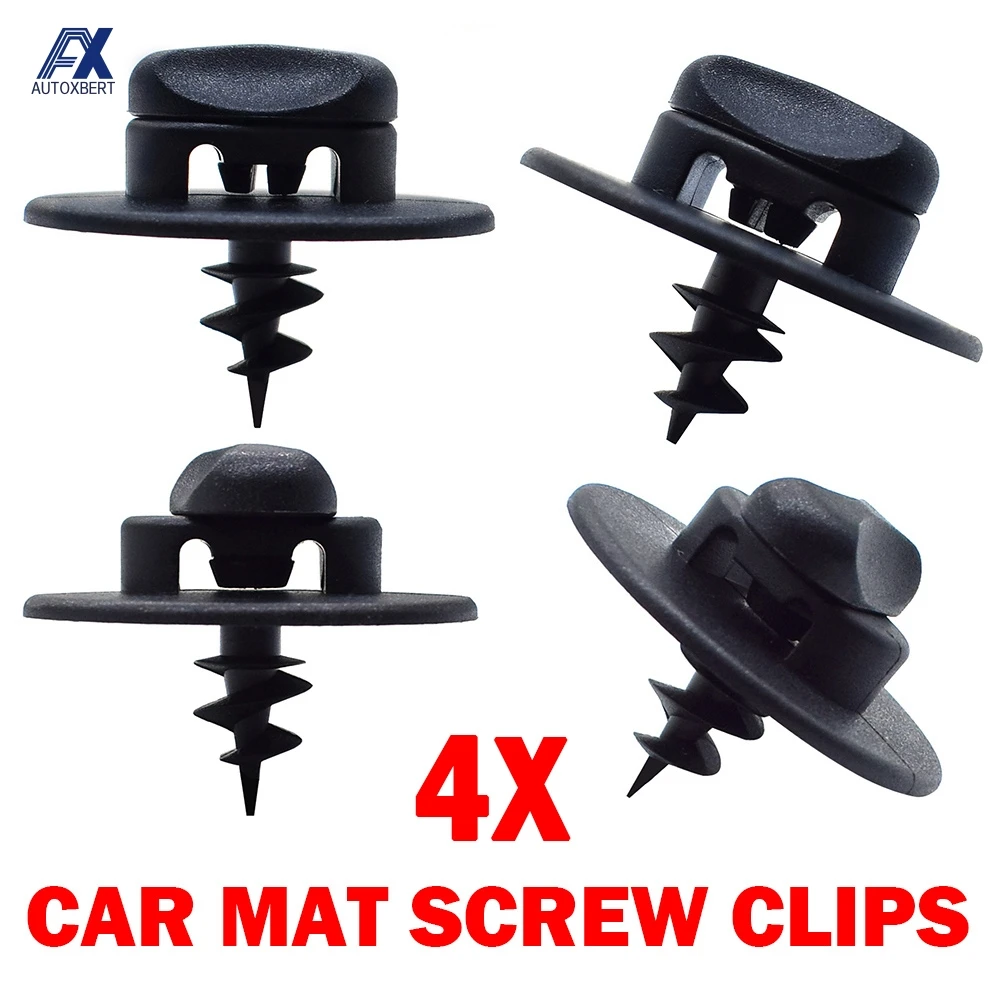 4X Carpet Clips Floor Mat Fixing Grip clip Turn Twist Lock Screw Oval Hole For Vw Audi Skoda Seat Buckle Mounting Point Clamp | Автомобили