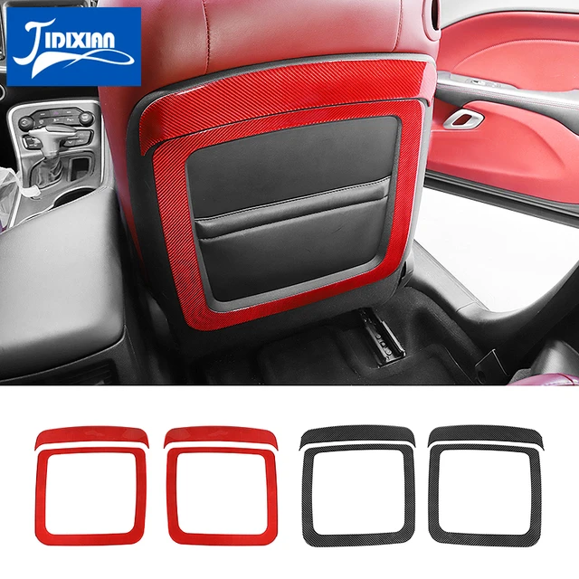 Jidixian Soft Carbon Faser Auto Innenraum Rücksitz Airbag Abdeckung  Dekoration Trim Aufkleber für Dodge Challenger bis Zubehör - AliExpress