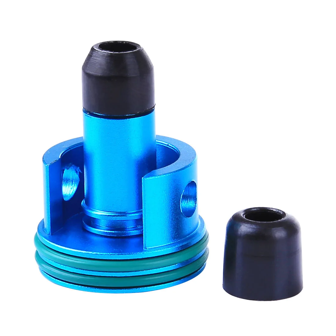 Metal Air Cylinder Head and Inner O Ring Air Seal Nozzle for Jingji SLR/RX AK47 Water Gel Beads Blaster - Blue