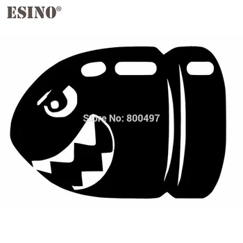 

Newest Funny Bullet Bill Reflective Creative Auto Decal Cartoon Car Sticker Car Bumper Body Decal Creative Pattern Vinyl