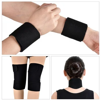 

Tormaline Magnet Self Heating Kneepad Neck And Wrist Guard R & D Heat Three Piece Set For Knee