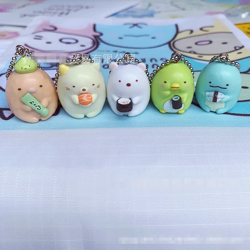 20 шт./лот Sumikko Gurashi кулон мобильный ПВХ пластиковые брелоки assassins creed оригиналы брелоки для сумки брелок mercedes