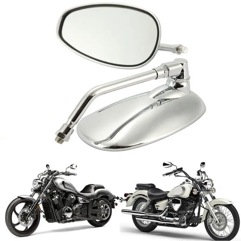 1 пара хромированное мотоциклетное зеркало заднего вида для YAMAHA Vmax Virago 535 V-Star 650 1100 1300 Warrior Royal Star