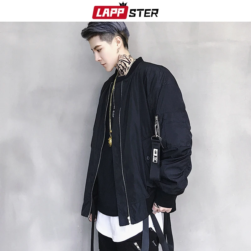 

Men Japanese Streetwear Bomber Jackets 2019 Couple Hip Hop Windbreaker Jacket Harajuku Baseball Jackets Coats Designer