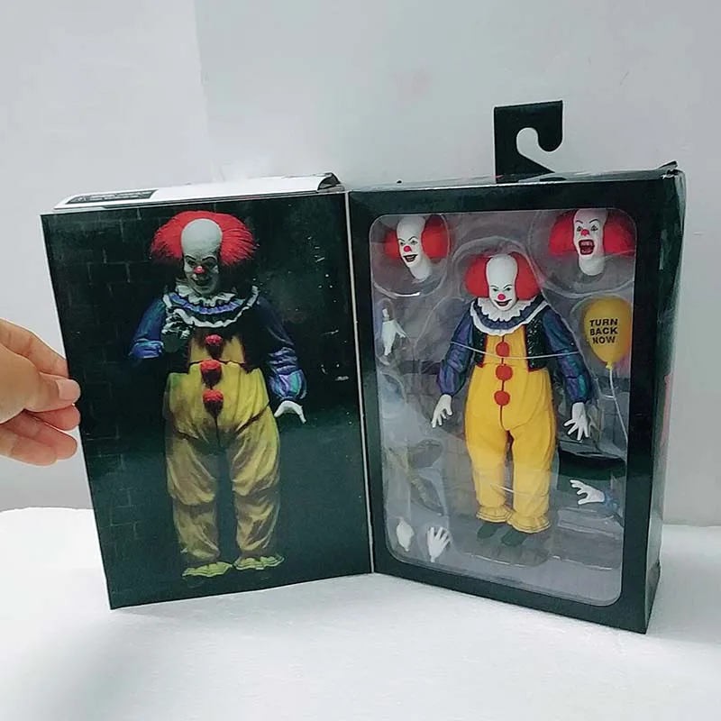 NECA 1990 фильм это Pennywise Джокер клоун старое издание фигурка модель игрушки куклы для подарка - Цвет: B in box