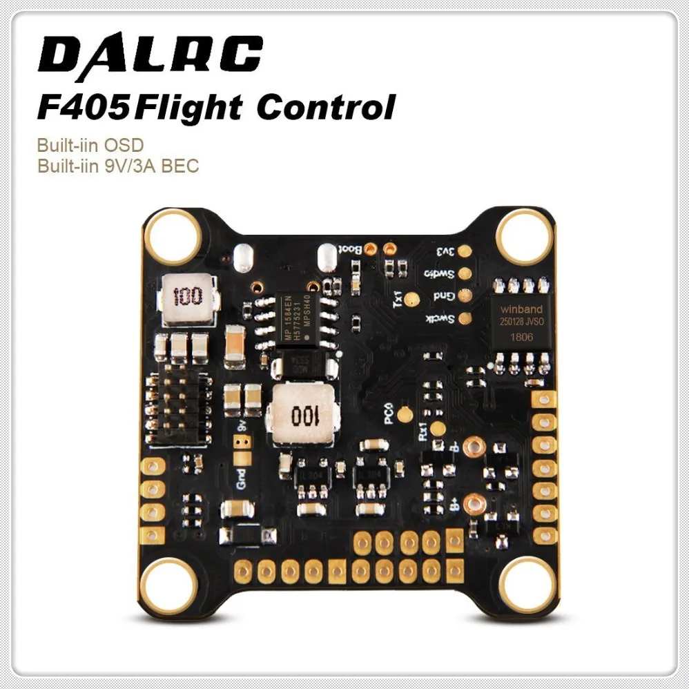 Контроллер полета DALRC F405 F4 с гироскопом MPU6000 поддерживает скорость обновления 8K