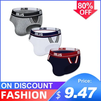 

3Pcs/lot Hot Sale Cotton Breathable Mens Briefs Underwear Shorts Male Underwear Sexy Gay Men Underwear Bikini Men Briefs Top